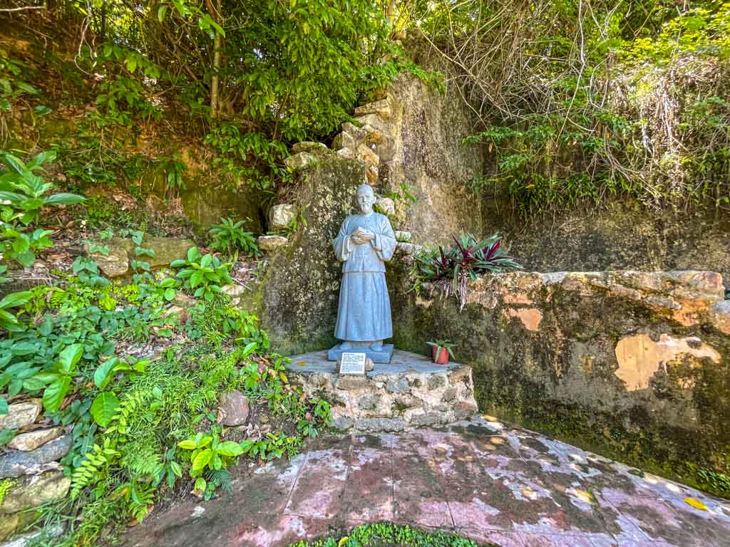 statue of Former Residence of St Joseph Freinademetz yim tin tsai sai kung hong kong - laugh travel eat
