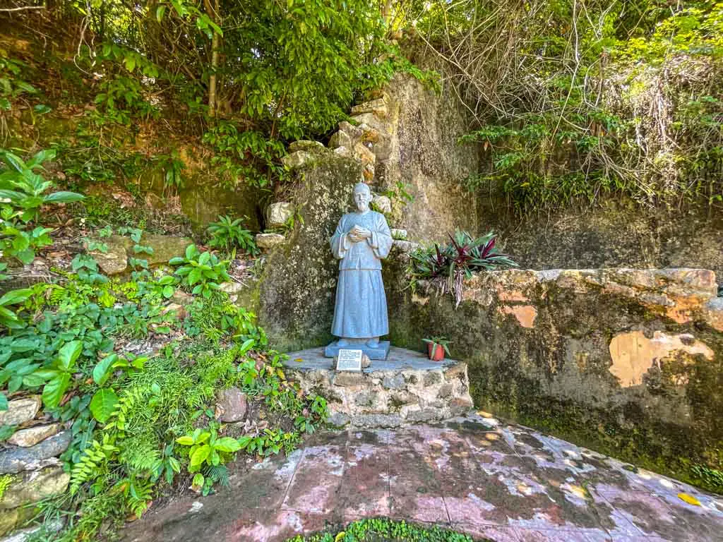 statue of Former Residence of St Joseph Freinademetz yim tin tsai sai kung hong kong - laugh travel eat