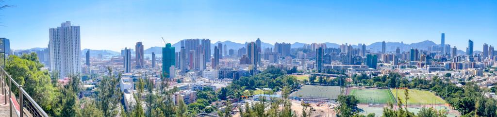 checkboard hill top panorama kowloon hong kong - laugh travel eat