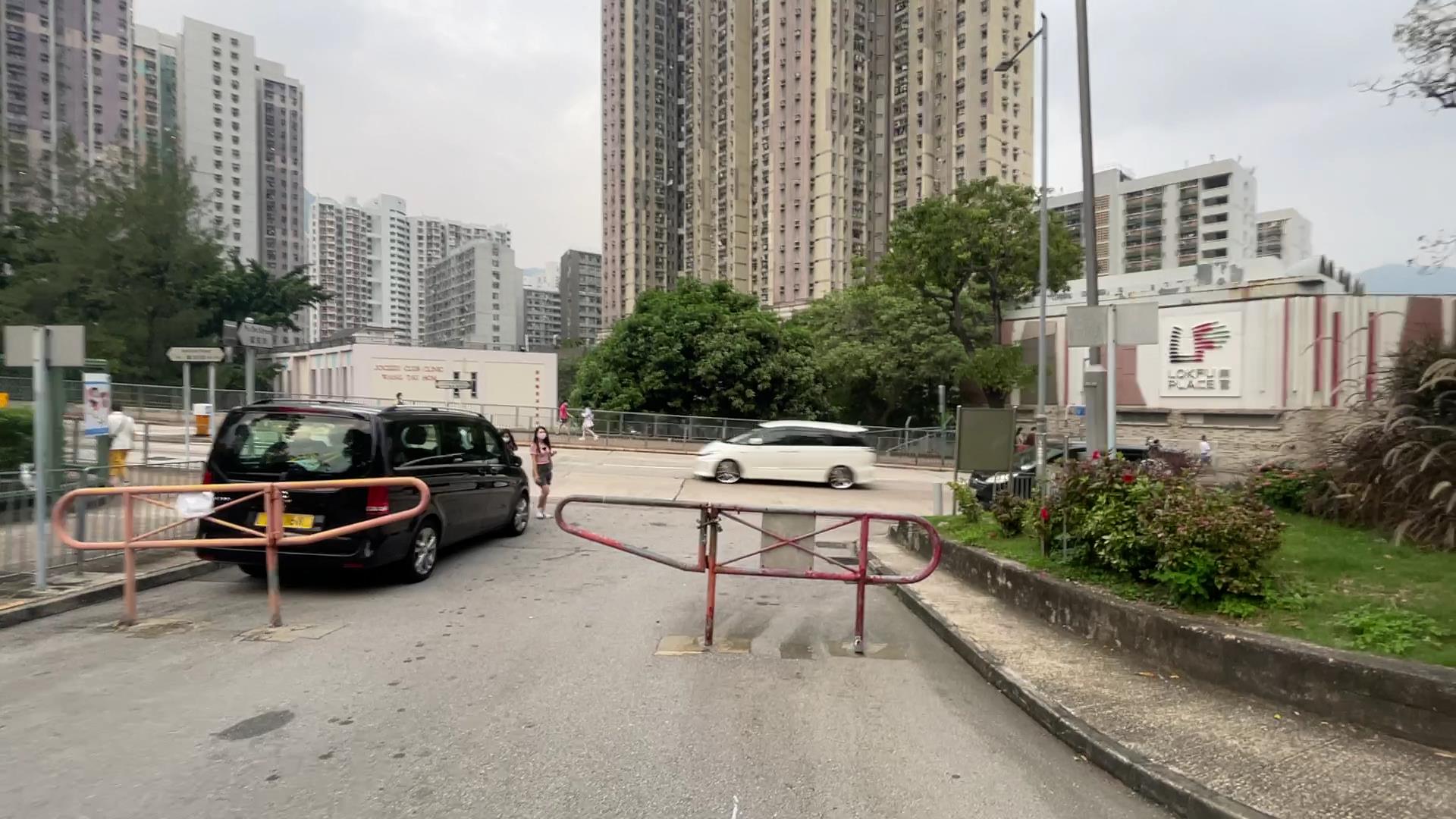 end of fu on road lok fu mark from checkerboard hill