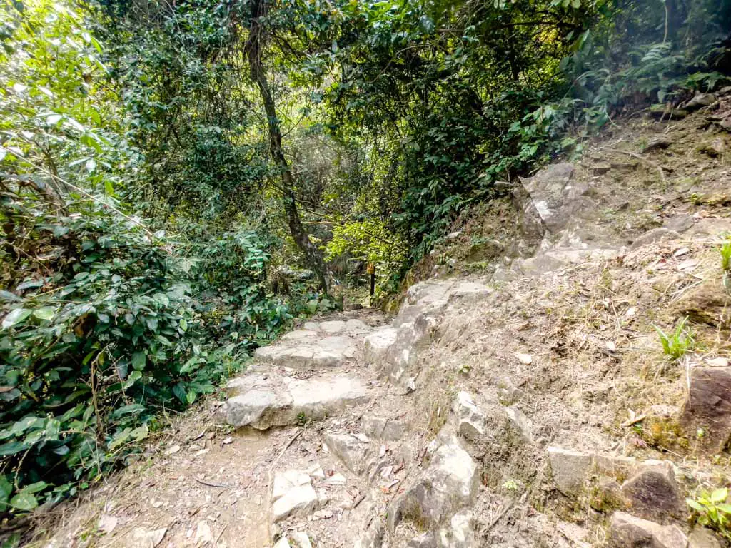 bottom fall to middle fall ng tung chai waterfall hike hong kong - laugh travel eat-4