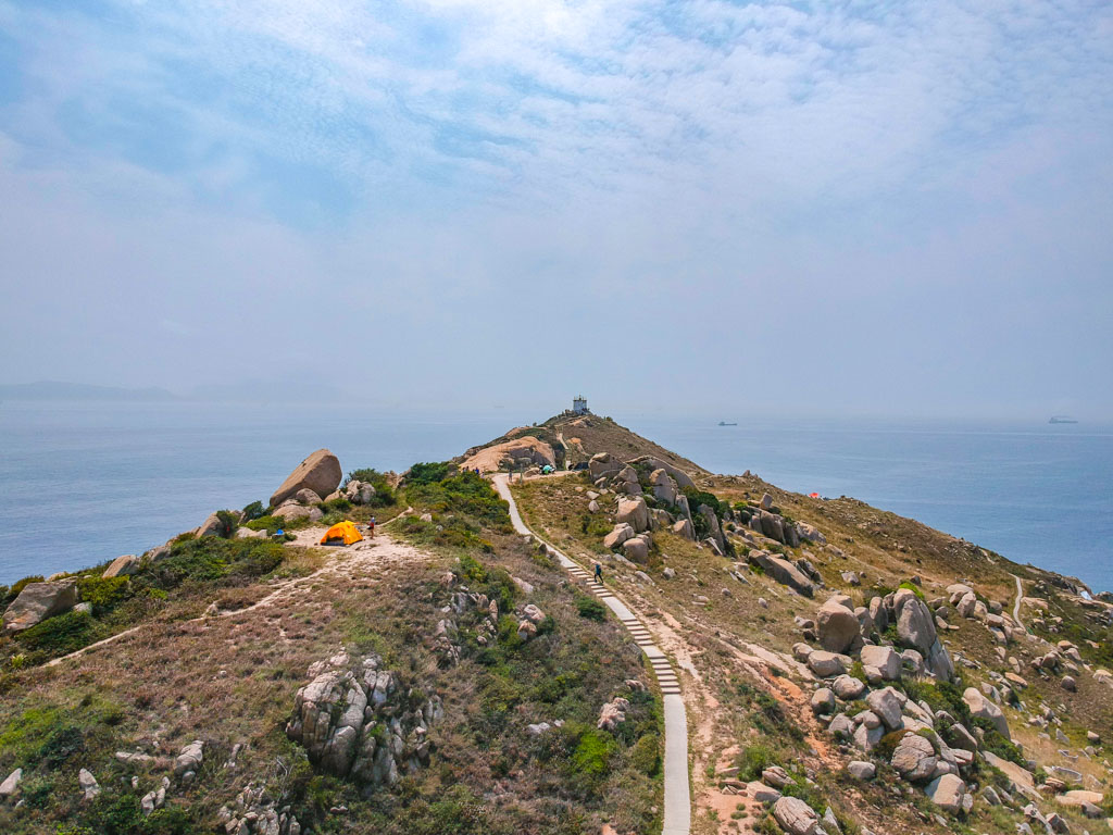 drone shot route 1 po toi country trail po toi island hong kong - laugh travel eat