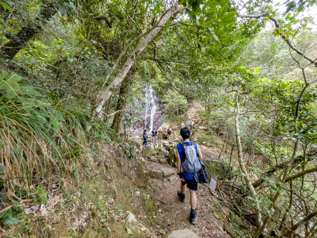 main fall to scatter fall ng tung chai waterfall hike hong kong - laugh travel eat
