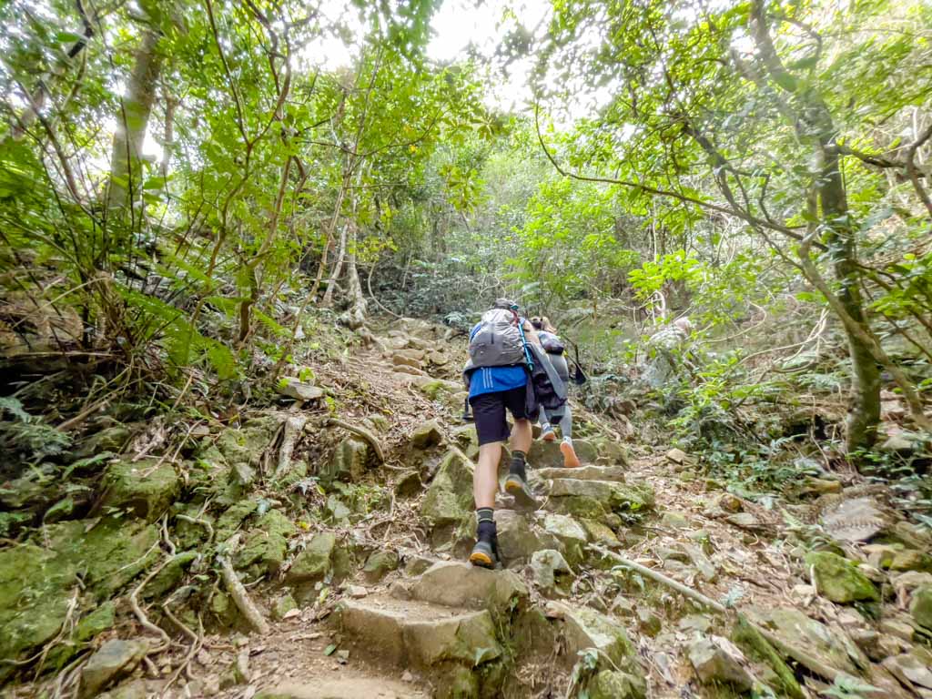 middle fall to main fall ng tung chai waterfall hike hong kong - laugh travel eat
