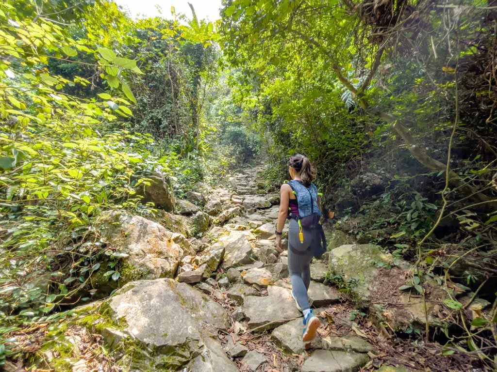 middle fall to main fall ng tung chai waterfall hike hong kong - laugh travel eat-4