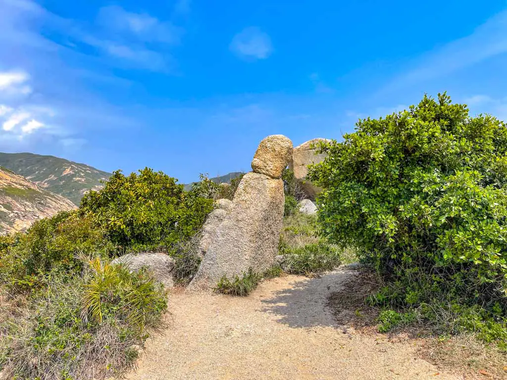monk rock route 1 po toi country trail po toi island hong kong - laugh travel eat
