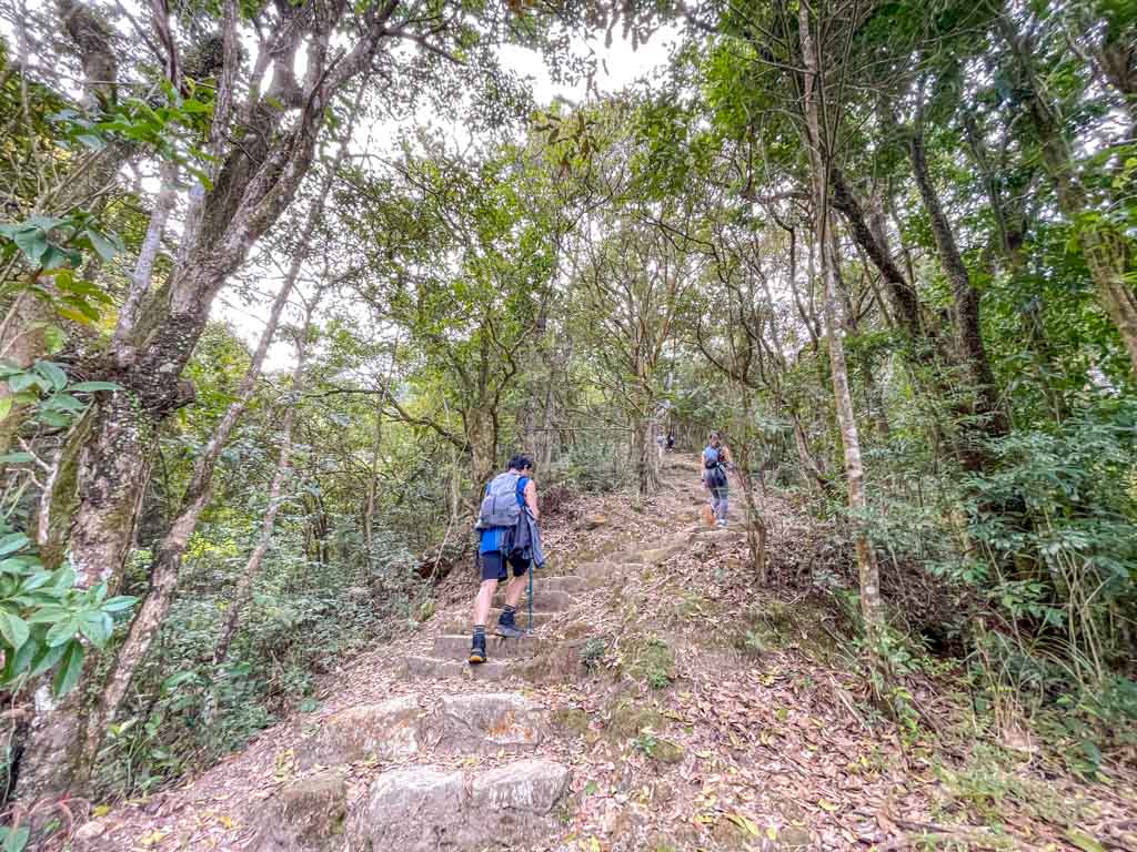 scatter fall to junction ng tung chai waterfall hike hong kong - laugh travel eat