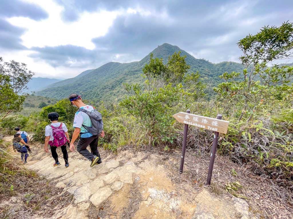 wa mei shan downhill to start of Kai Kung Shan maclehose trail stage 3 sai kung hong kong - laugh travel eat