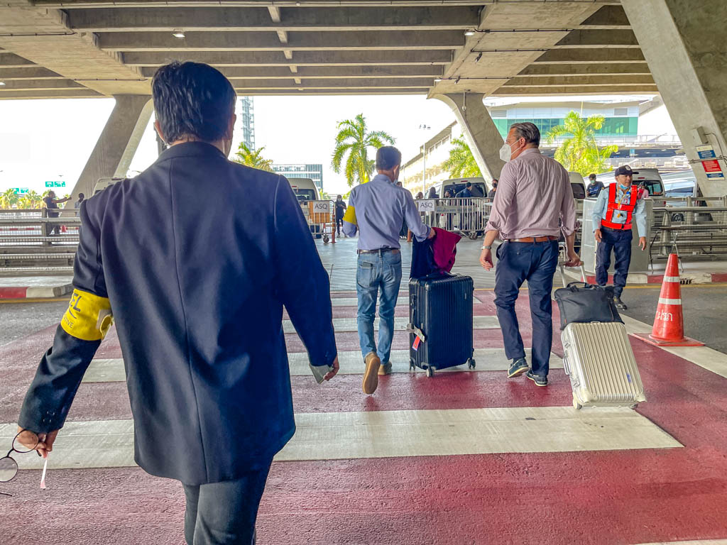 test and go hotel airport pick up Bangkok airport April 2022 Thailand - laugh travel eat