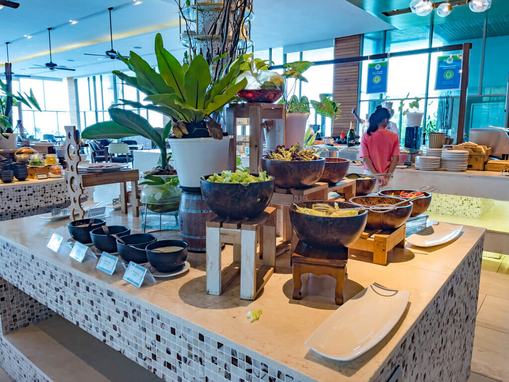 breakfast buffet wyndham grand phuket kalim bay phuket thailand - laugh travel eat