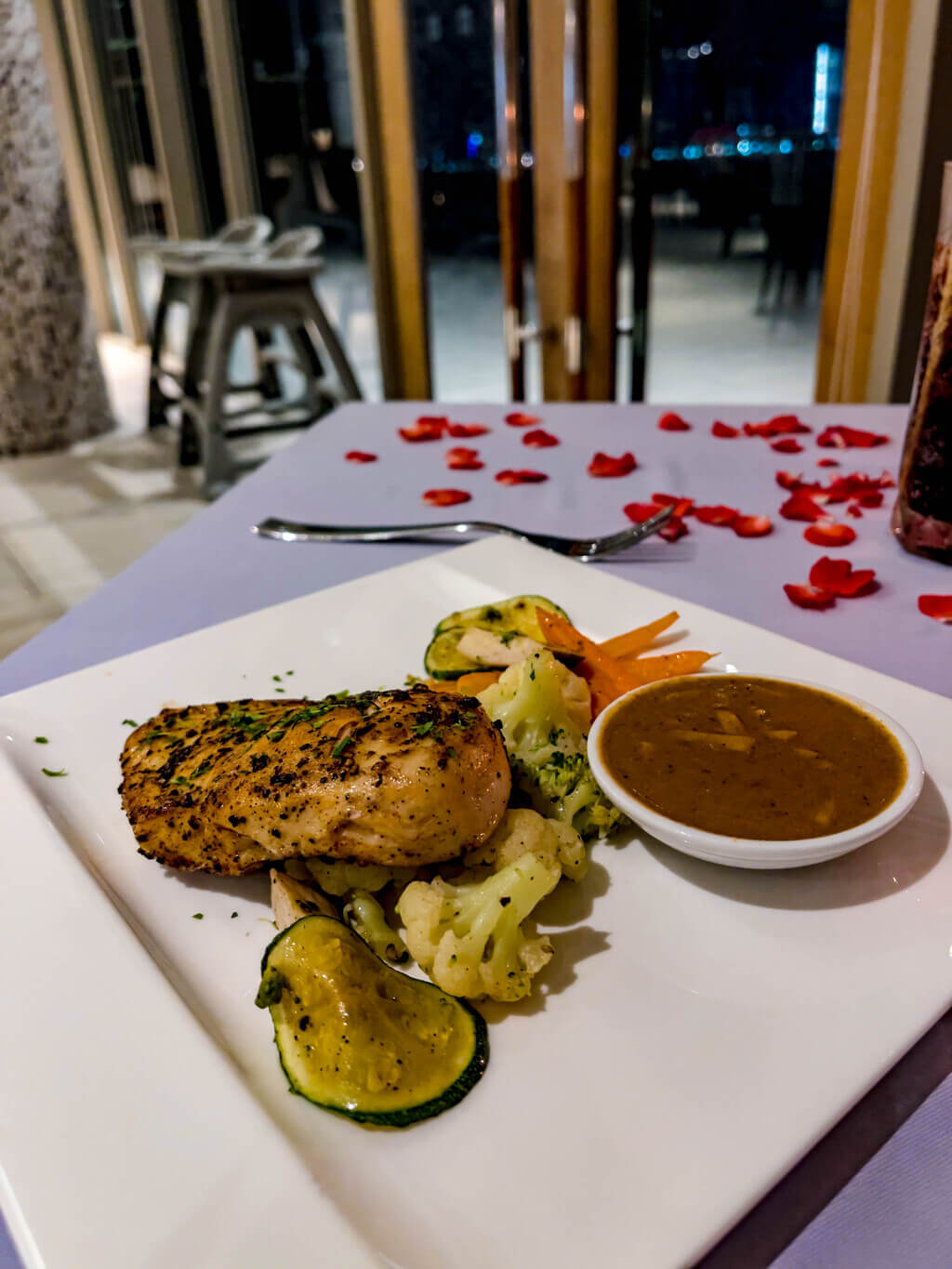 dinner at the latitude 98 wyndham grand phuket kalim bay phuket thailand - laugh travel eat