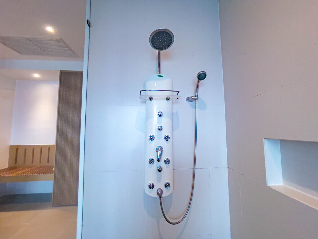 shower settings pool villa wyndham grand phuket kalim bay phuket thailand - laugh travel eat