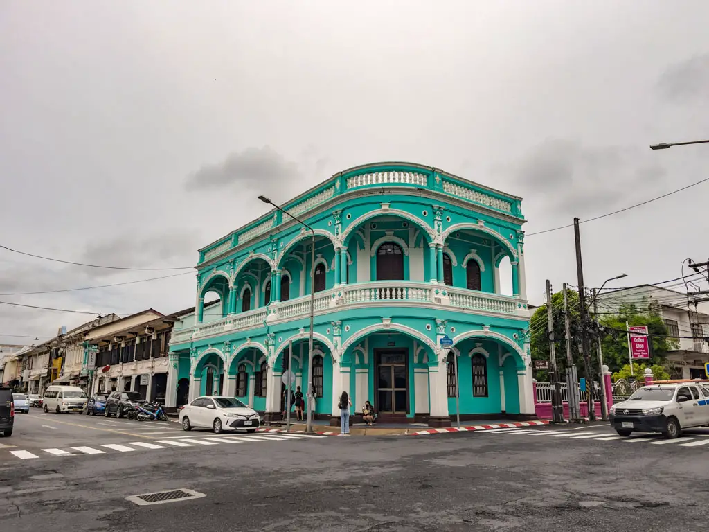 sino protugese building Phuket Town thailand - laugh travel eat
