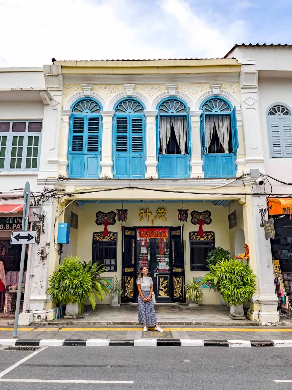 sino-protuguese buildings old Phuket Town thailand - laugh travel eat