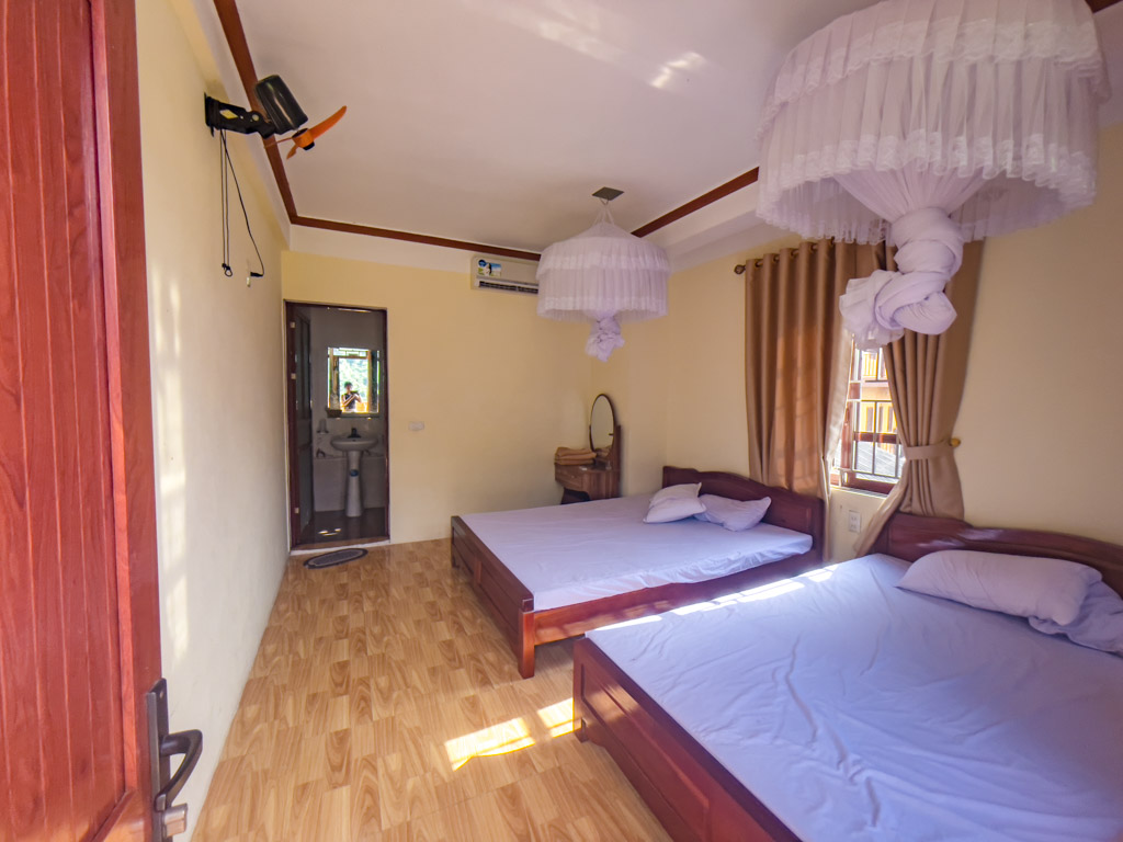 air con room ba be lake view homestay ba be lake ba be national park Vietnam - laugh travel eat