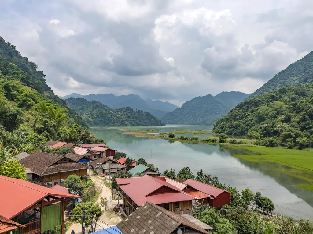 view at ba be lake view homestay ba be lake ba be national park Vietnam - laugh travel eat