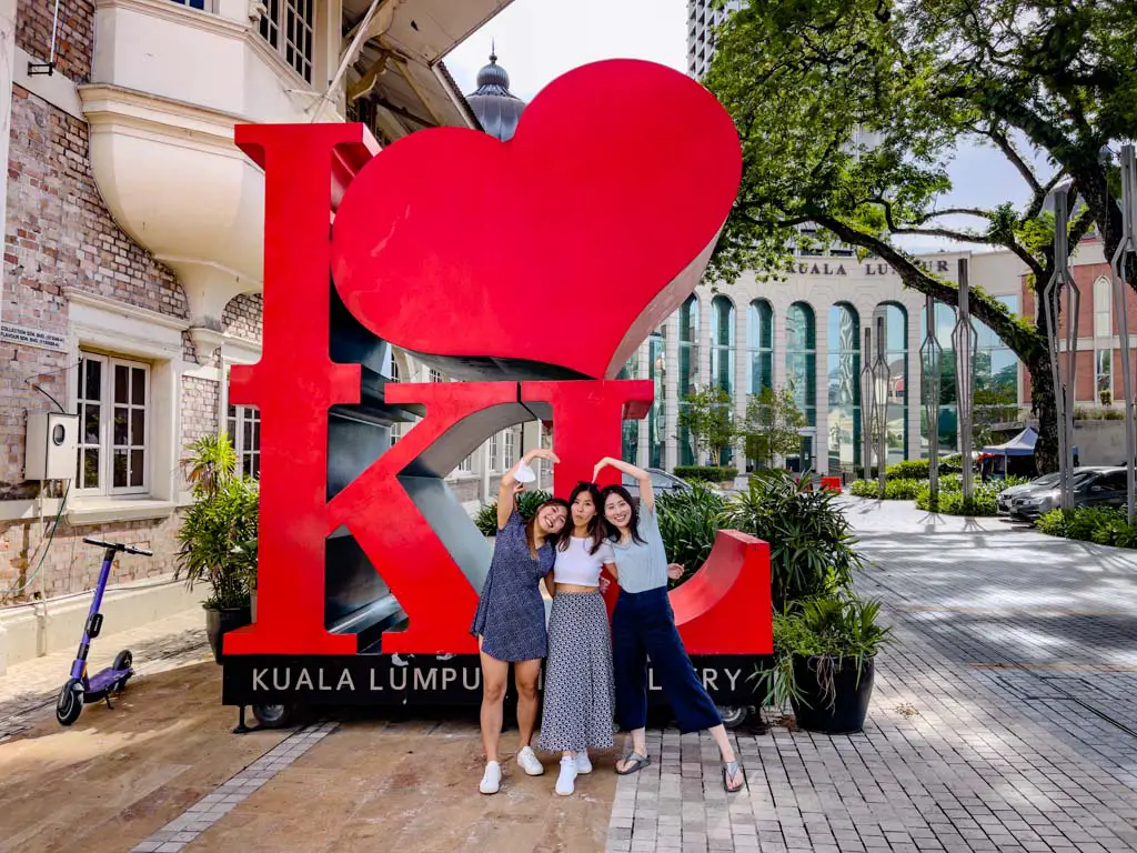 I love KL sign KLCG kuala lumpur Malaysia - laugh travel eat