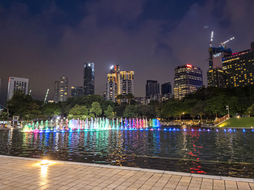 Symphony lake water show kuala lumpur Malaysia - laugh travel eat