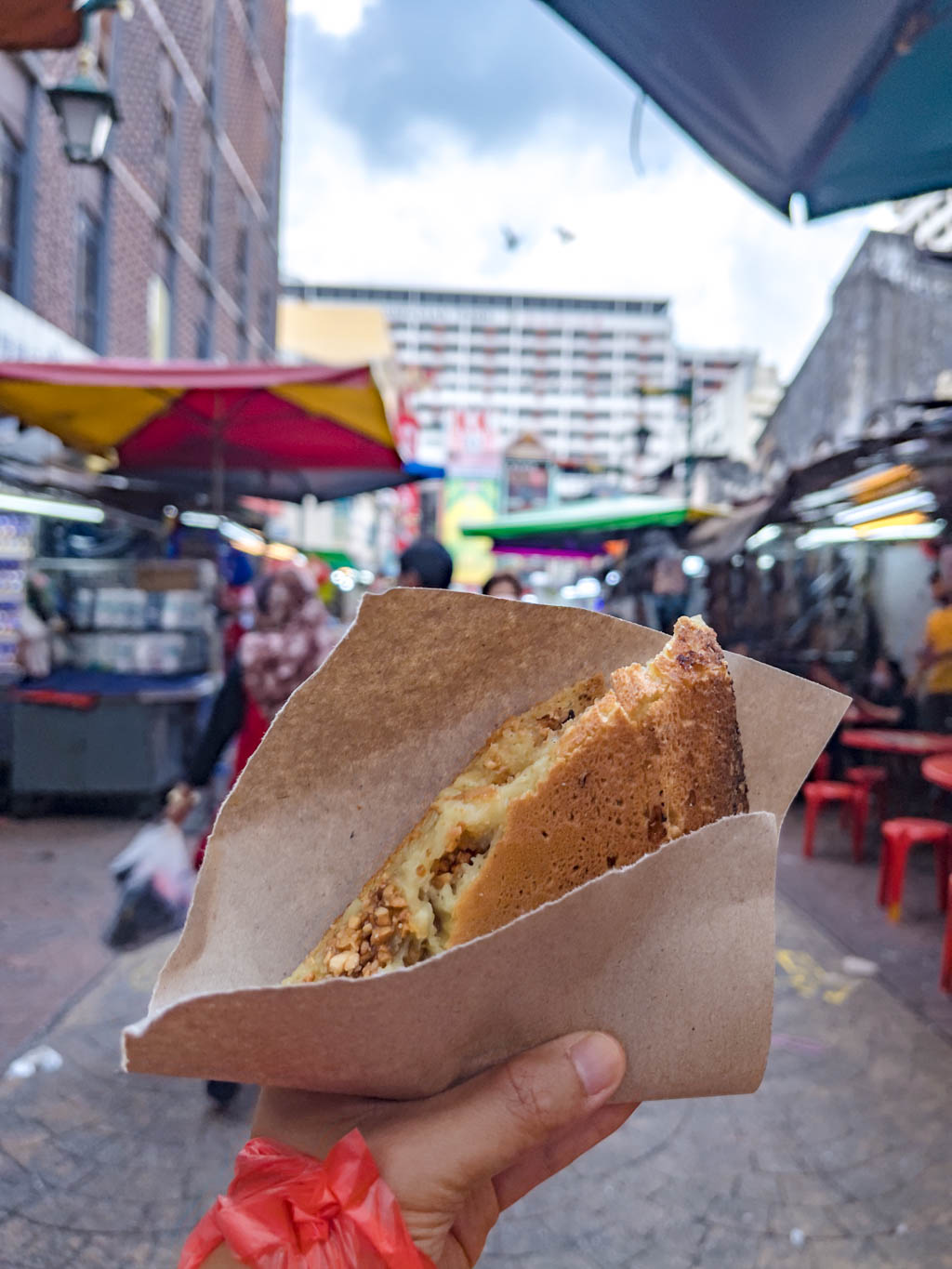 apam balik street food petaling street kuala lumpur Malaysia - laugh travel eat