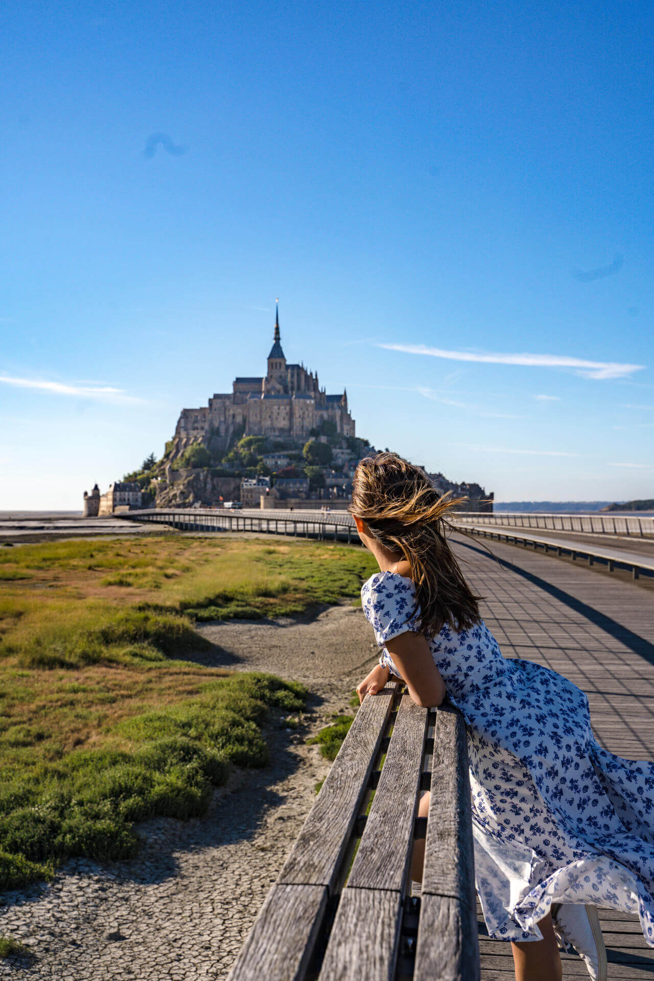 bridge view mont saint michel photospot normandy france - laugh travel eat