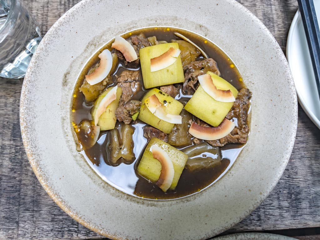 burnt coconut tendor Choochau foodstore kuala lumpur Malaysia - laugh travel eat