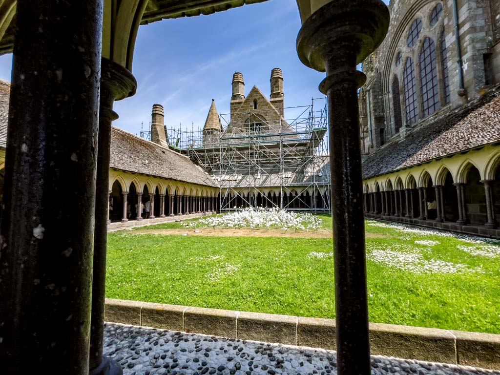 cloister mont saint michel abbey Normandy France - laugh travel eat-2