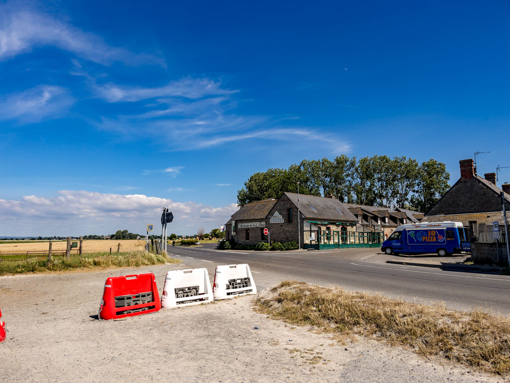 cycling to farmland viewpoint mont saint michel Normandy France - laugh travel eat