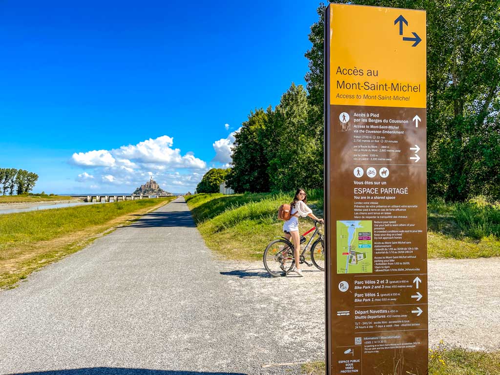 cycling to mont saint michel from pontorson mont-saint-michel Normandy France - laugh travel eat-3