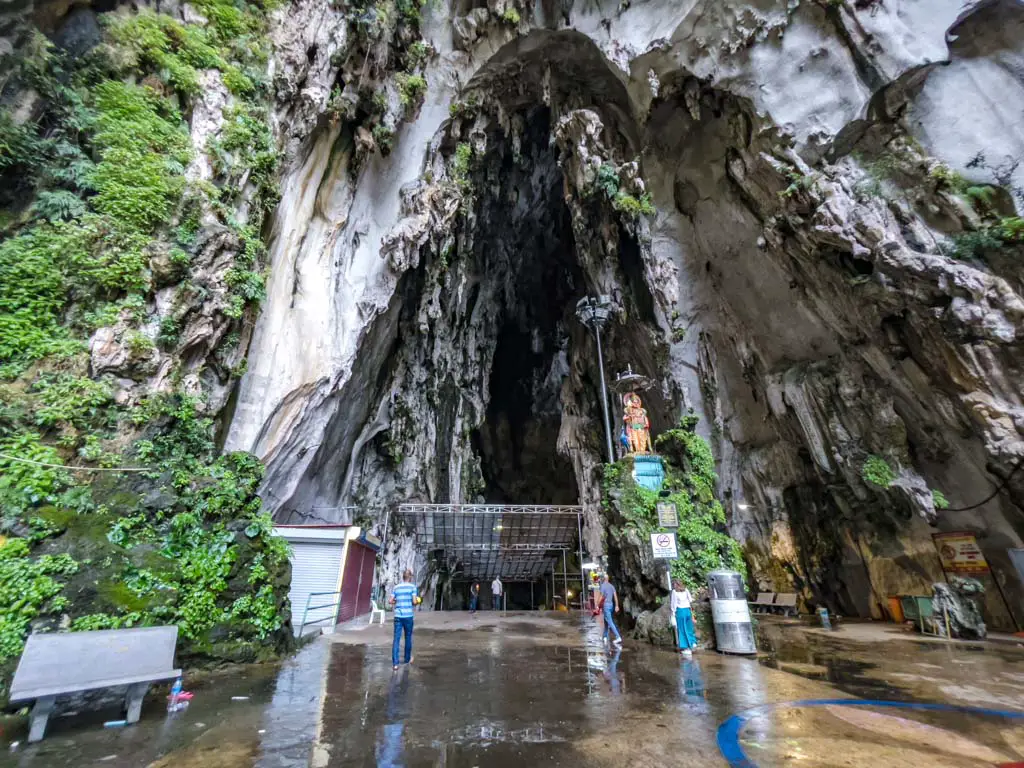 entrance to main cave temple batu cave kuala lumpur Malaysia - laugh travel eat