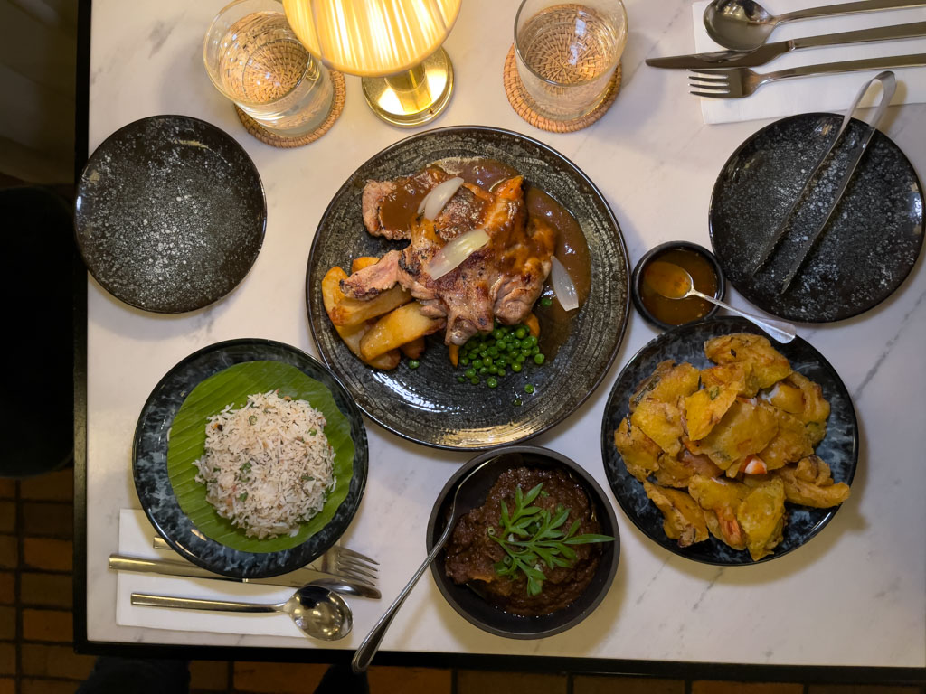 flatlay of food chow kit restaurant kuala lumpur Malaysia - laugh travel eat