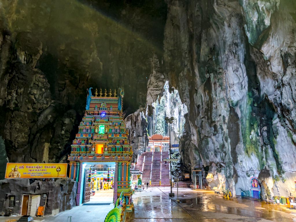 inside main cave temple batu cave kuala lumpur Malaysia - laugh travel eat