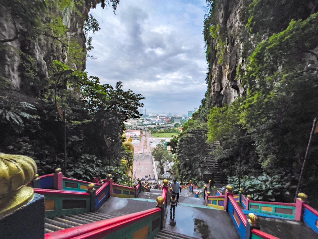 stairs to main cave batu cave kuala lumpur Malaysia - laugh travel eat