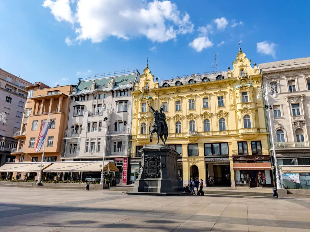 Ban Josip Jelacic Trg bana Josipa Jelacica zagreb croatia - laugh travel eat