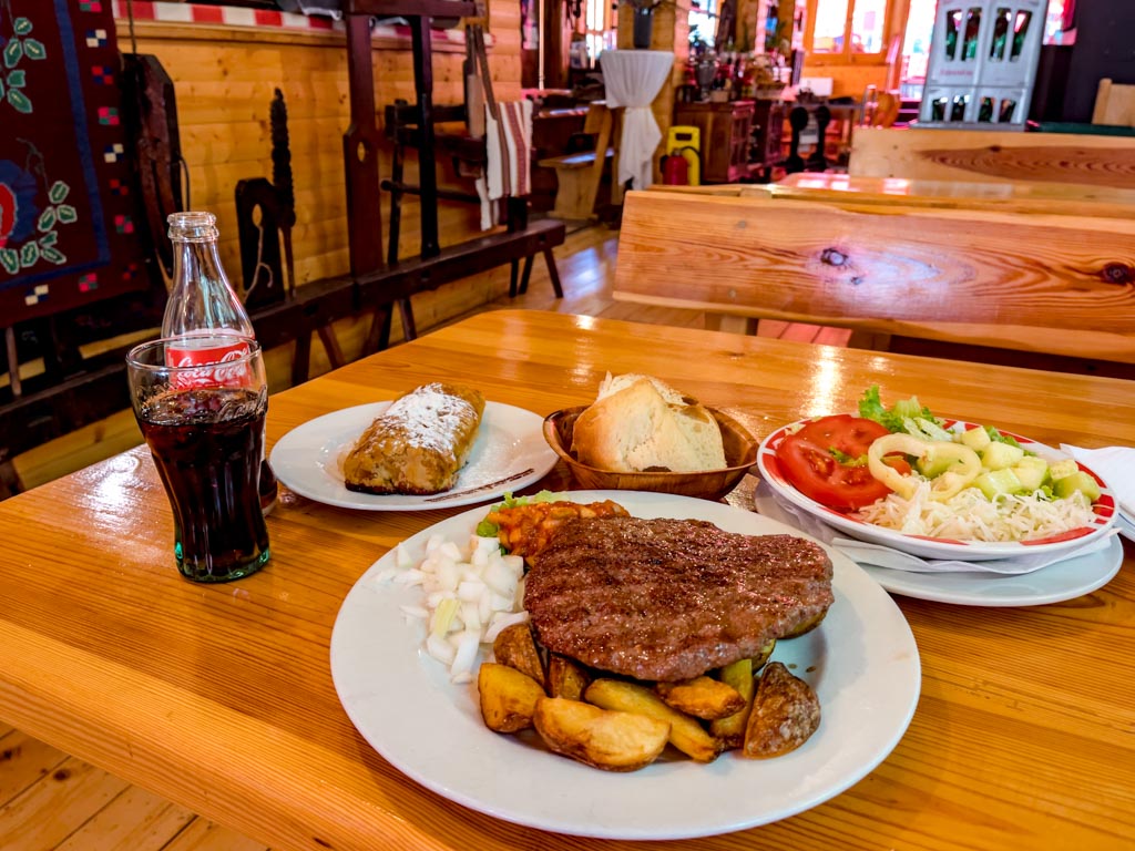 food at Restaurant Grofica Medvednica mountain zagreb croatia - laugh travel eat