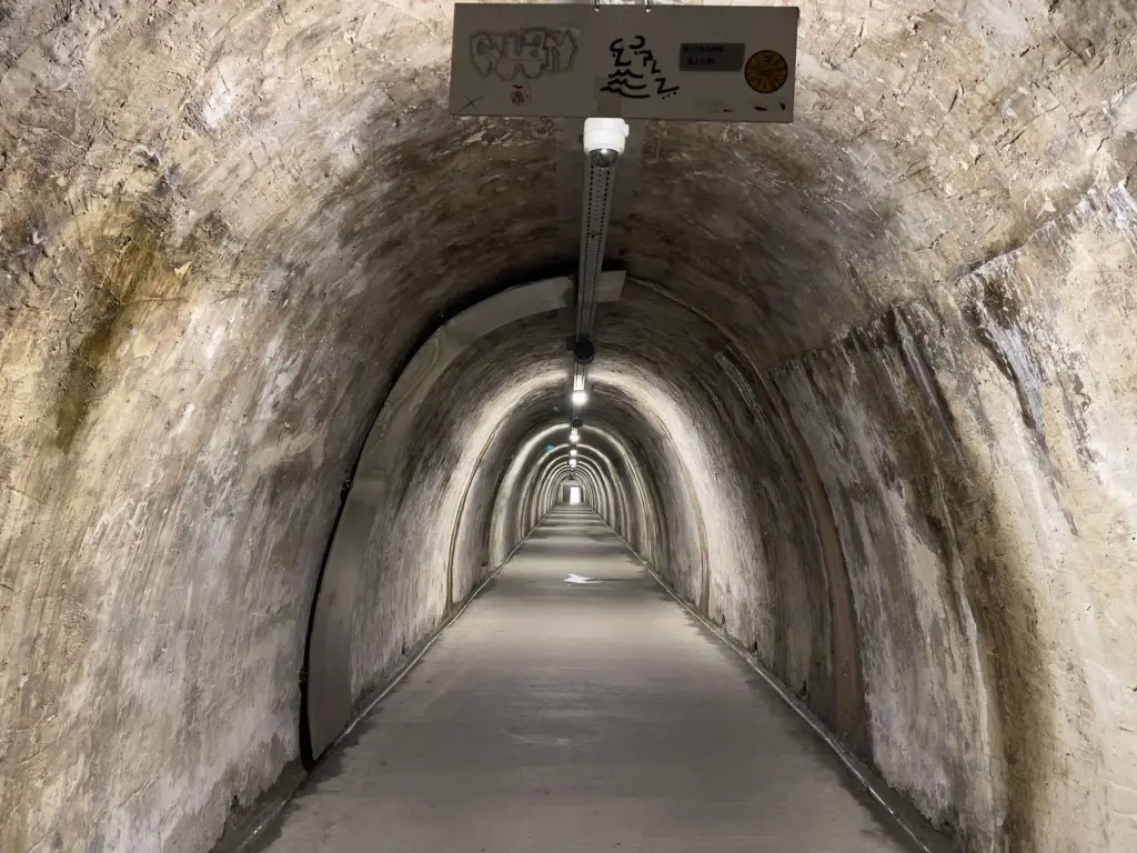 inside Tunel Gric zagreb croatia - laugh travel eat
