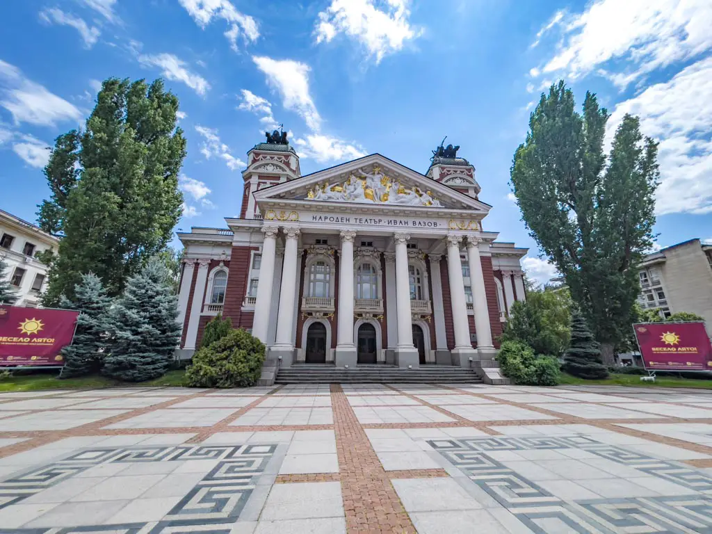 ivan vazov national theater sofia bulgaria - laugh travel eat