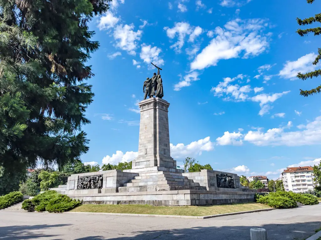 monument of soviet army sofia bulgaria - laugh travel eat