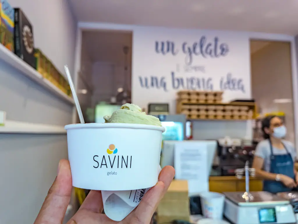 savini gelato sofia bulgaria - laugh travel eat
