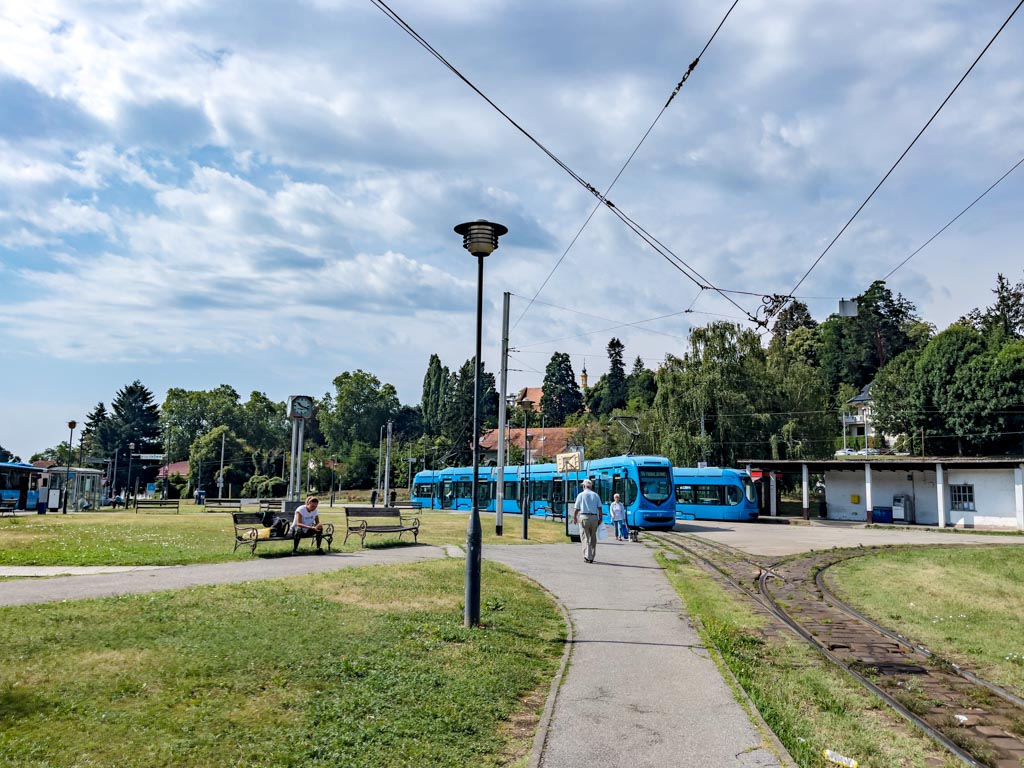 tram 14 and 15 to Sljeme Cable Car station zagreb croatia - laugh travel eat