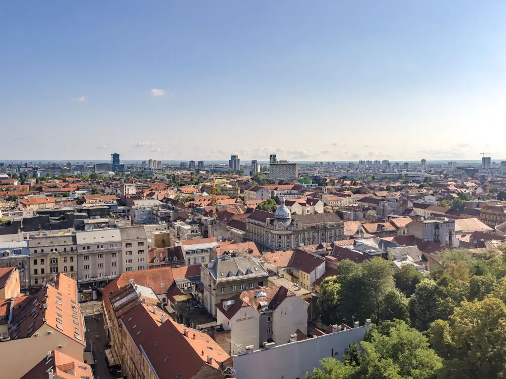 view from Zagreb 360 Obersrvation Deck tower zagreb croatia - laugh travel eat-2