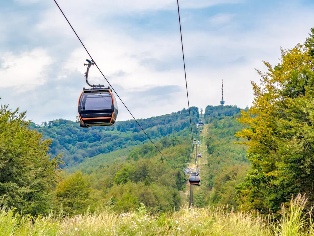 views of Sljeme Cable Car station zagreb croatia - laugh travel eat