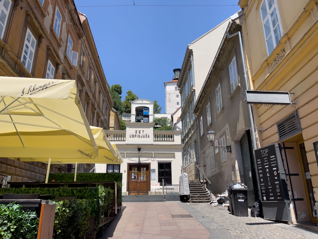 zagreb furnicular lower station zagreb croatia - laugh travel eat