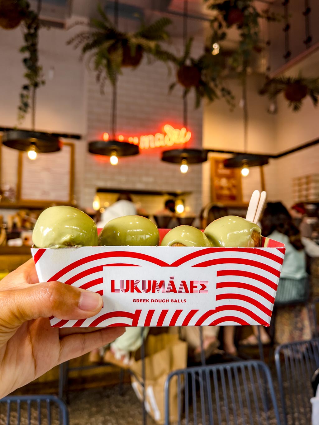 Lukumades restaurant athens greece - laugh travel eat