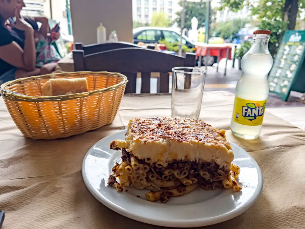 Pasticcio greek food athens greece - laugh travel eat