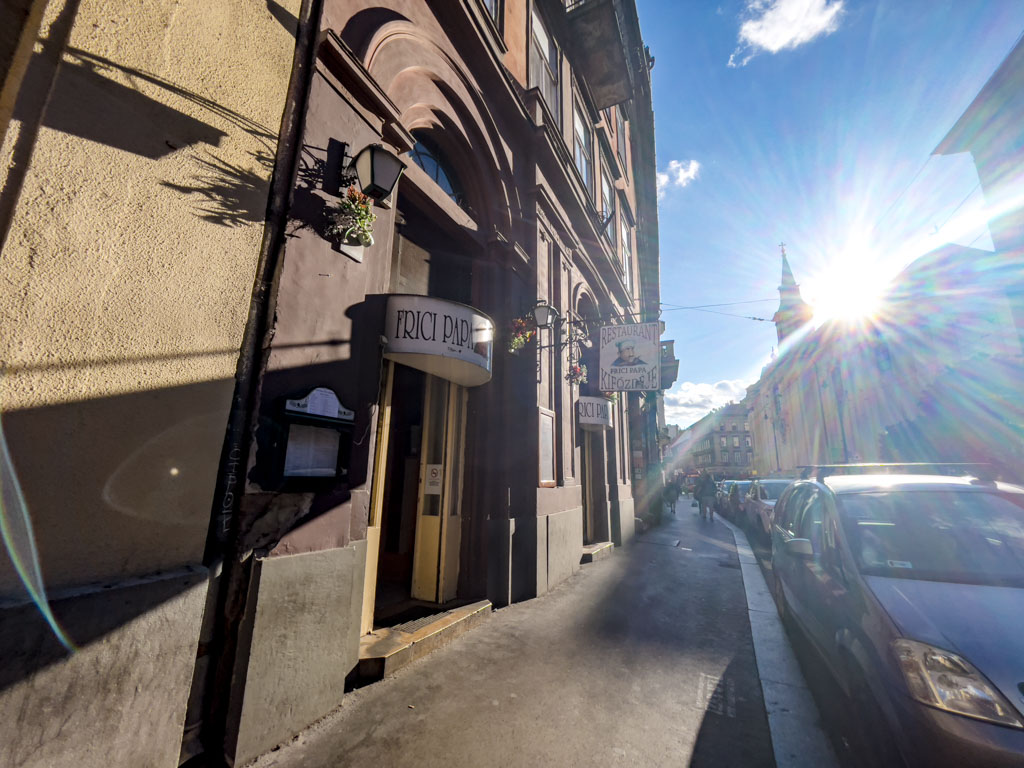 frici papa restaurant budapest hungary - laugh travel eat