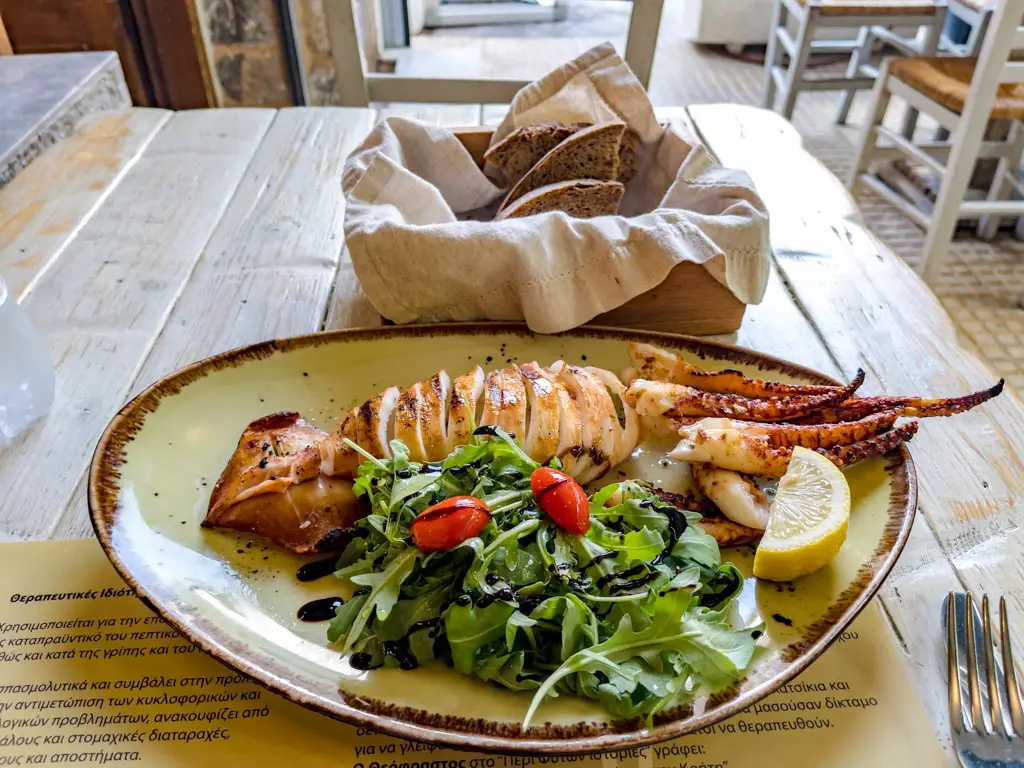 grilled octopus Atitamos restaurant athens greece - laugh travel eat