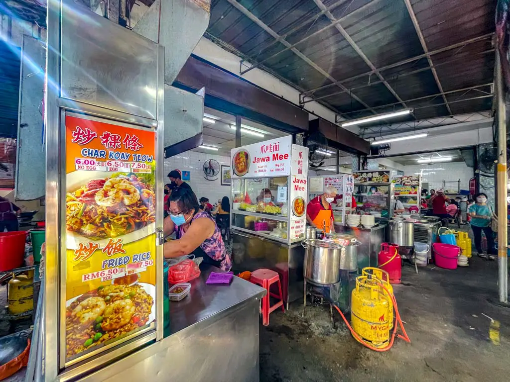 hawker stalls new cathay restaurant penang malaysia - laugh travel eat