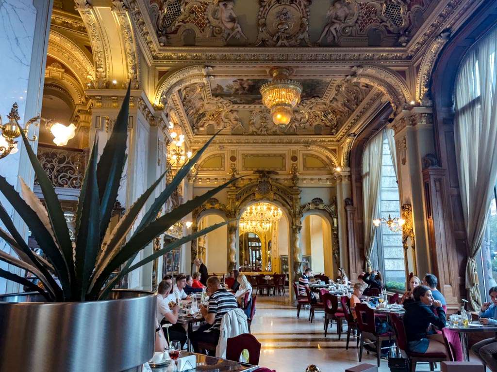 inside new york cafe budapest hungary - laugh travel eat