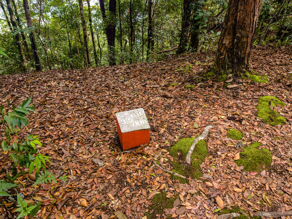 3.5km marker Dragon Crest Mountain Khao Ngon Nak Krabi thailand - laugh travel eat