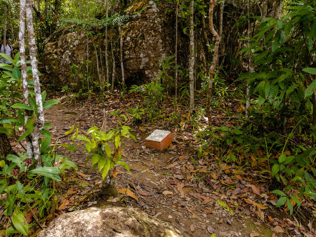 3.7km marker Dragon Crest Mountain Khao Ngon Nak Krabi thailand - laugh travel eat